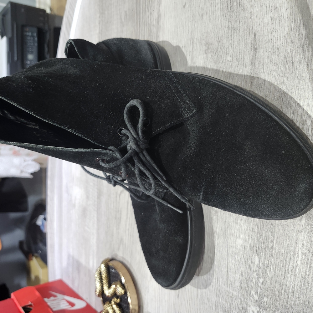 Clarks Men's Black Suede Shoes